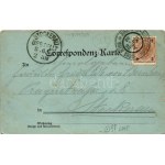 1898 Jajce. Ch. Reisser &amp; M. Werther Art Nouveau, floral + Jubiläums-Ausstellung Wien 1898 So. Stpl. (EB...