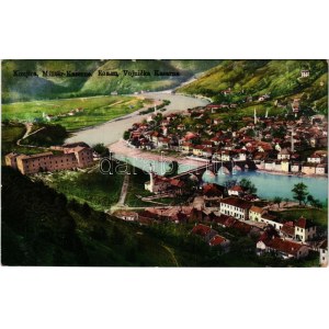 1913 Konjic, Konjica; Militär-Kaserne / Vojnicka Kasarna / K.u.K. military barracks (worn corner)