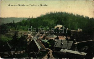 Metaljka, Metalka-Sattel (Cajnice); general view. Verlag Simon Kattan 1909. (worn corners)
