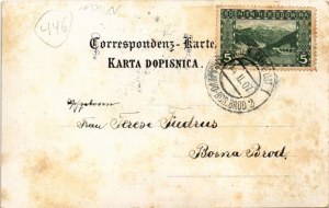1907 Sarajevo, Marienhof, Restauration / street, restaurant, shops, tram + 