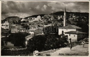 Balchik, Balcic; Vedere generala / general view, mosque. Foto M. Vesa photo (kis szakadás / small tear...