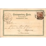 1898 (Vorläufer) Brno, Brünn; Theater, Spielberg / theatre, Spilberk castle. O.Z.M. Art Nouveau, floral, litho (EM...