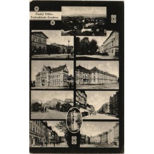 Cesky Tesín, Teschen; multi-view postcard (EK)