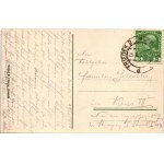1913 Frydek, Frydek-Místek, Friedeck; Kaiser Franz Josefs Strasse, Marienkirche, Sparkassagebäude, Volks-Bürgerschule...