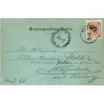 1899 (Vorläufer) Fulnek, Fulneck; Schloss / castle at night in moonlight. Ed. Stein (EB)