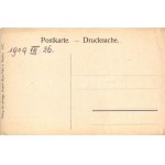 1909 Hosteradice, Hosterlitz (Znojmo); Totalansicht, Marktplatz / general view, market square, street. Art Nouveau...