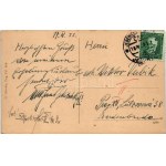 1933 Jesenice, Jechnitz; street view with shops (EK)