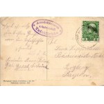 1910 Jizerské hory, Isergebirge, Jizera Mountains; Tafelfichte, Aussichtsturm u. Gatwirtschaft, Theodor Körnerstein ...