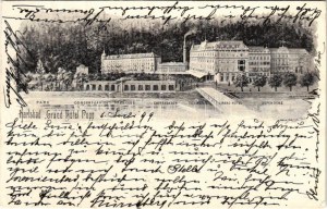 1899 (Vorläufer) Karlovy Vary, Karlsbad; Grand Hotel Pupp (hole)