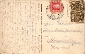 1925 Koclírov, Ketzelsdorf; church, military monument, pond (fa)