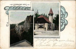 1909 Moravsky Kras, Moravian Karst; Macocha, Útulna na Macose / mountain, restaurant and hotel. Art Nouveau (EB...