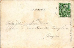 1909 Moravsky Kras, Moravian Karst; Macocha, Útulna na Macose / mountain, restaurant and hotel. Art Nouveau (EB...