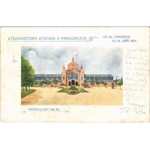 Pardubice, Pardubitz; Vychodoceská Vystava v Pardubicích. Prumyslovy palác 1903 / East Bohemian Exhibition...