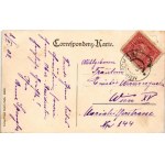 1908 Staré Mesto pod Snezníkem, Mährisch Altstadt; Post-, Telegraphen- und Bahnstation / post and telegraph office...