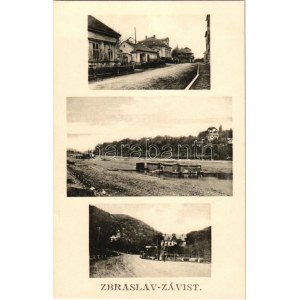 1929 Zbraslav, Závist / street, riverside, road