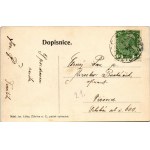 1913 Zizelice, Zizelitz; Cast Havlíckovy ulice, Skola, Továrna / street view with the publisher's shop (Jos. Liska)...