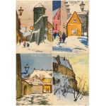 Tallinn, 9 modern art postcards in a paper case s: V. Bogatkin