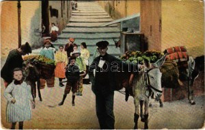 Gibraltar, Artichokes and Water Sellers, market (EK)