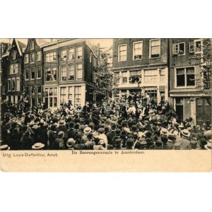 Amsterdam, De Boerengeneraals. Uitg. Louis Diefenthal / Boer generals, procession