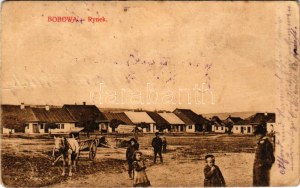 Bobowa, Bobov; Rynek / market square + 