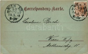 1899 (Vorläufer) Cieszyn, Teschen; general view at night in moonlight. Verlag v. Ed. Feitzinger (EK...