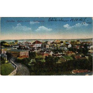 1918 Jaroslaw, Jaroslau, Yareslov; Ogólny widok / Totalansicht / general view with synagogue (small tear...