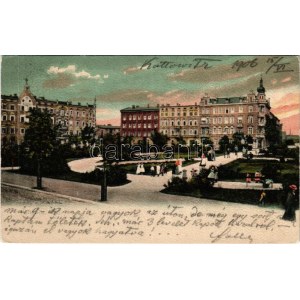 1906 Katowice, Kattowitz; Blücherplatz / square (EK)