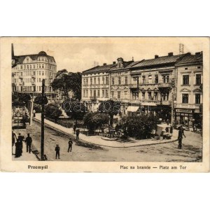 1916 Przemysl, Plac na bramie / Platz am Tor / square, shop of D. Keszeles (EK)