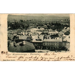 1899 Tarnów, Plac Kazimierza / square, shops of Alojzy Kaempf, Lemberger. Edit. Kamil Baum (EB)