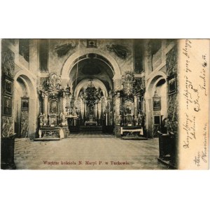 1904 Tuchów, Wnetrze kosciola N. Maryi P. / church, interior (fl)