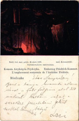 1898 (Vorläufer) Wieliczka, Komora Arcyksiecia Fryderyka / Erzherzog Friedrich-Kammer / mine s: Kruszewski (Rb...