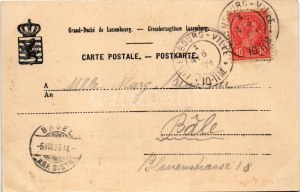 1899 (Vorläufer) Luxembourg, Luxemburg; Vallée de la basse Petrusse et Viaduc du Bisserweg / viaduct, train...