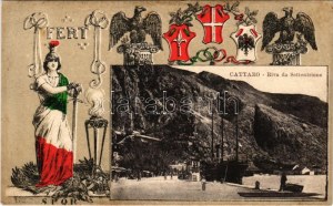 Kotor, Cattaro; Riva da Settentrione / quay. 