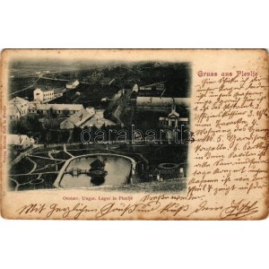 1906 Plevlja, Plevlje; Oesterr. Ungar. Lager / K.u.K. military barracks. Verlag Mathias Suffi (EB)