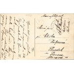 1916 Zelenika, port, railway station, train + K.U.K. KRIEGSMARINE SMS WARASDINER Marinefeldpost (EB...