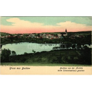 Buckow, von der Anhöhe beim Schweitzerhaus gesehen / general view