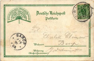 1898 Remscheid, Schloss Küppelstein, Kaiser Wilhelm Brücke. Kunstanstalt Finkenrath Söhne / castle, bridge. Art Nouveau...