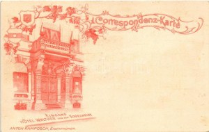 Bolzano, Bozen (Südtirol); Kamposch's Hotel Walther von der Vogelweide / hotel advertisement...