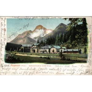 1904 Carbonin, Schluderbach (Toblach, Südtirol); Croda Rossa. L. Fränzl, Loius Glaser / hotel (EB)