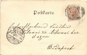 1899 (Vorläufer) Riva, Il porto colla torre Aponale / port, clock tower (EK)