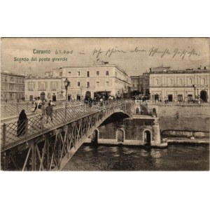 1908 Taranto, Scorcio del ponte girevole, Restaurant du Vesuvio