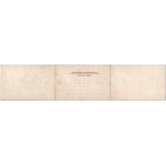 Chita, 3-tiled folding panoramacard with library, synagogue (creases)
