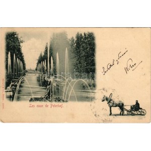 1900 Petergof, Peterhof, Petrodvorets (Saint Petersburg); Les eaux. Stengel &amp; Co. Dresden 12005. / fountains (EK...
