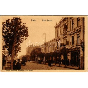 Braila, Hotel Bristol, tram, shops (EK)