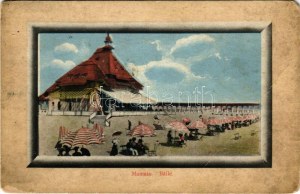 Constanta, Konstanca; Baile Mamaia / beach, bathers (fa)