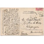 1914 Radauti, Radóc, Radautz (Bukovina, Bucovina, Bukowina); Strada domneasca c. r. tribunalul, halta trenului ...