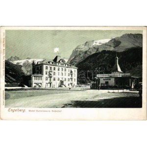 Engelberg, Hotel Terminus und Bahnhof. verlag Gebr. Wehrli, Phot. / hotel, restaurant...