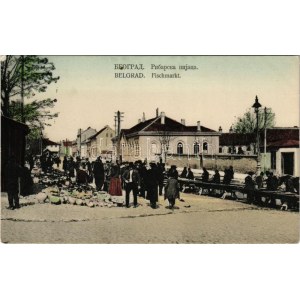 Beograd, Belgrade, Belgrád; Fischmarkt / fish market (EM)