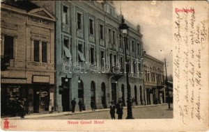 1904 Beograd, Belgrade, Belgrád; Neues Grand Hotel, Buchhandlung / shop (fl)