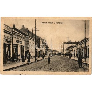 Cuprija, Glavna ulica / main street, shops, automobile (fa)